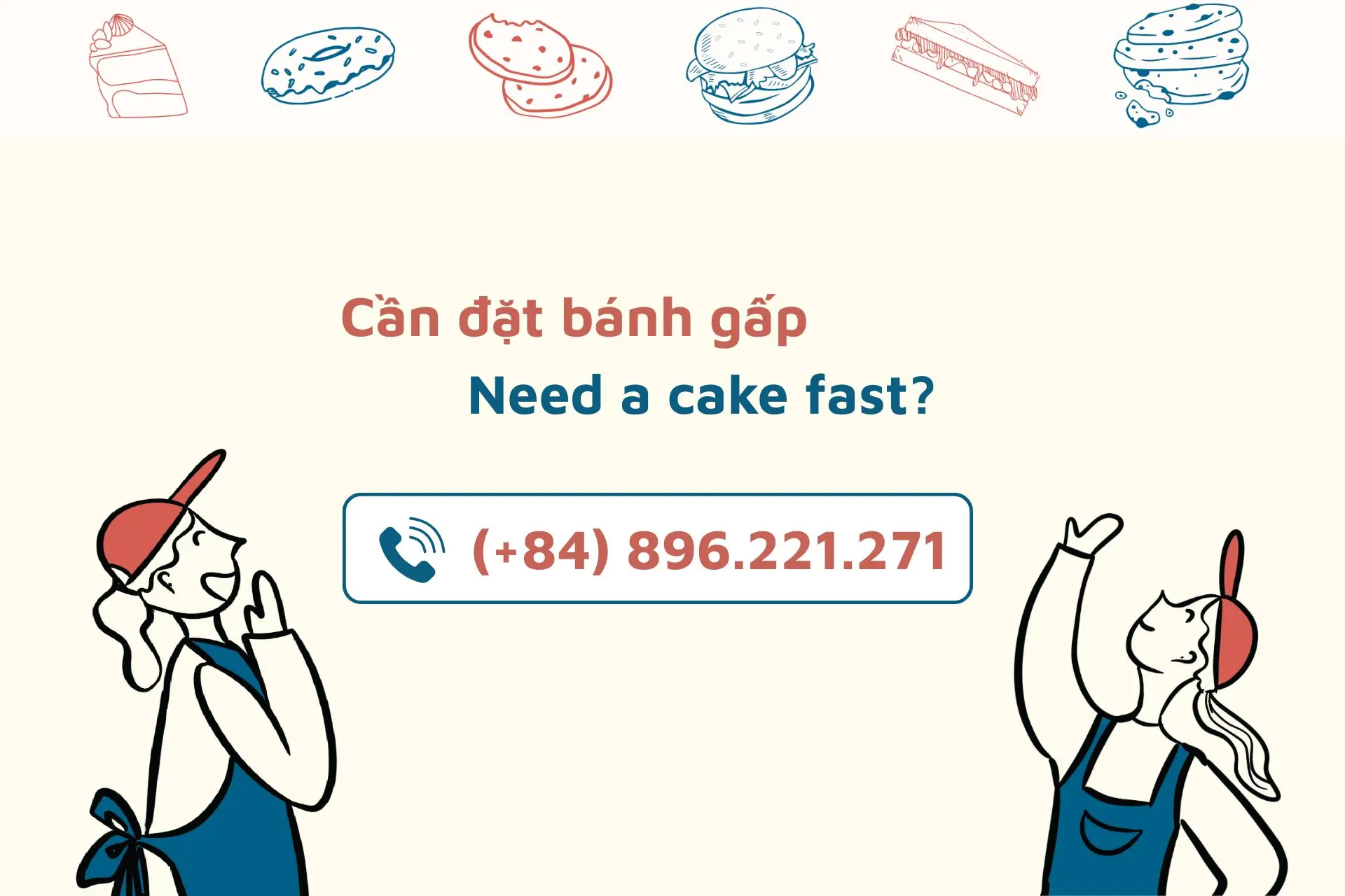 đặt bánh kem gấp jeremys kitchen