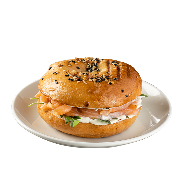 Cold Smoked Salmon Bagel