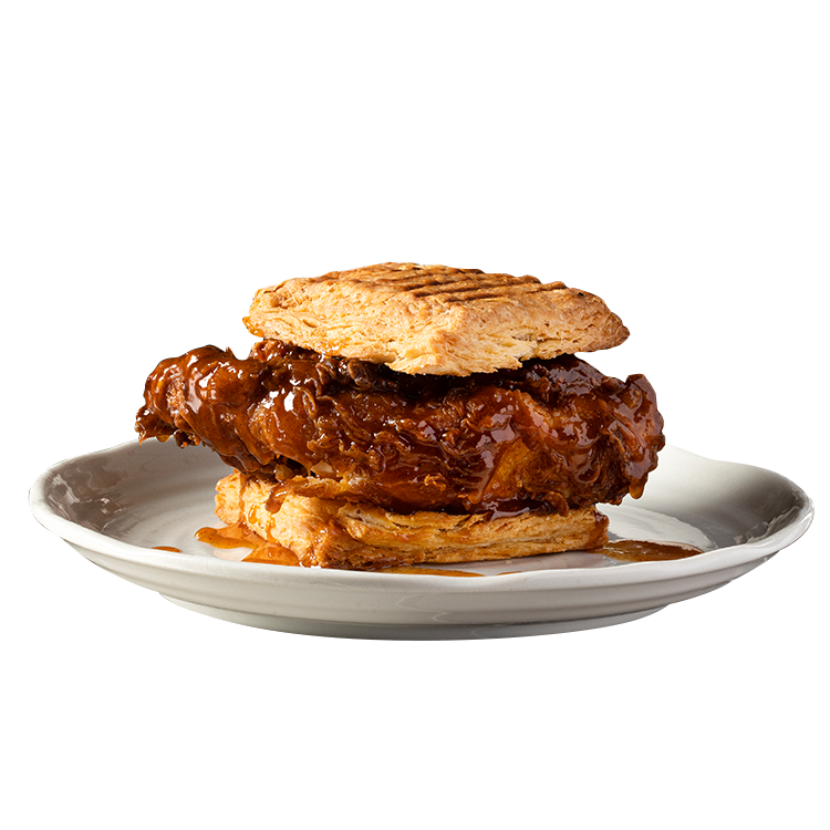 Spicy Honey Butter Chicken Biscuit