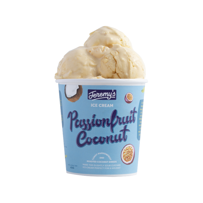 Passion Fruit Coconut Ice Cream