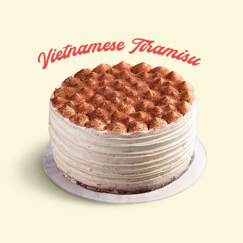 Vietnamese Tiramisu Cake