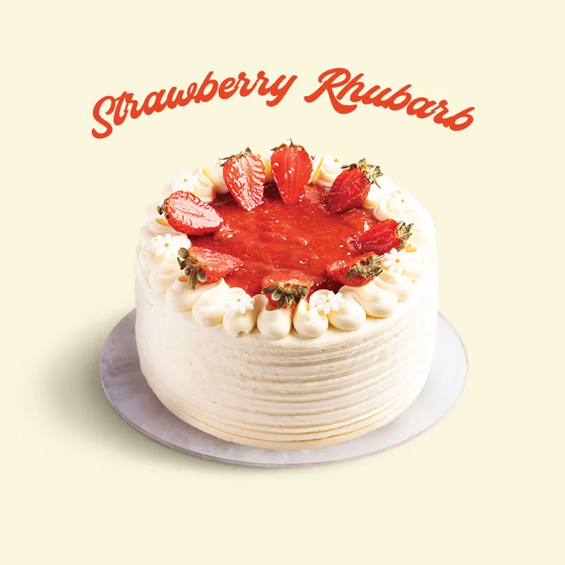 [P-BDC-002] Strawberry Rhubarb Cake (16 cm)