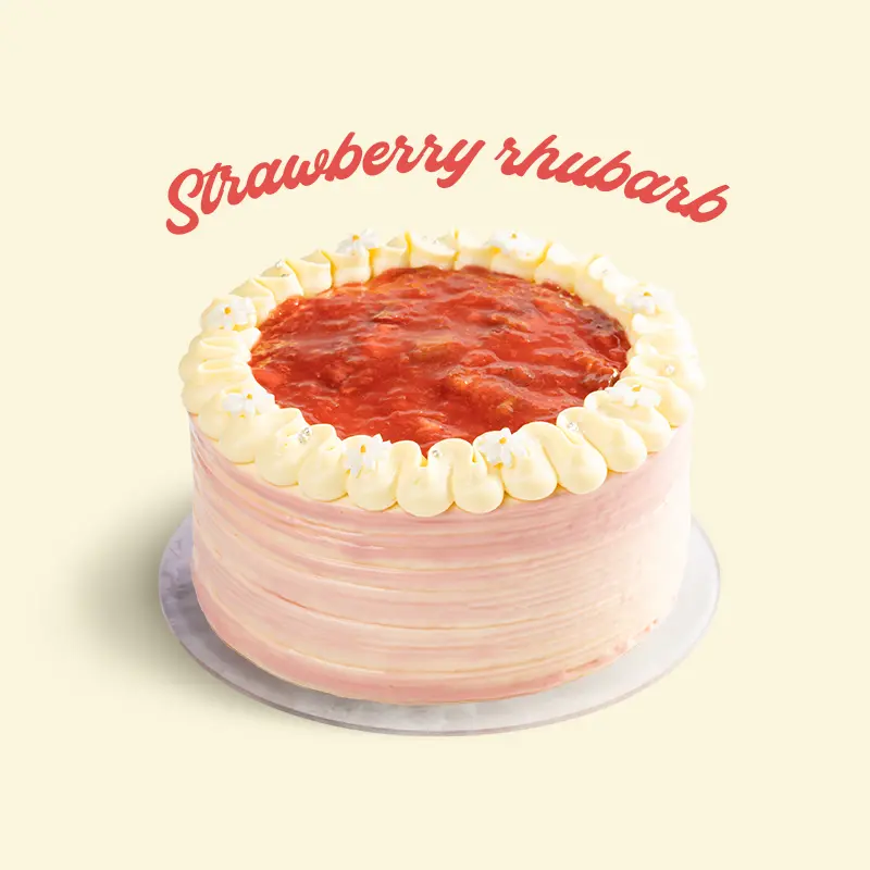 Strawberry Rhubarb Cake