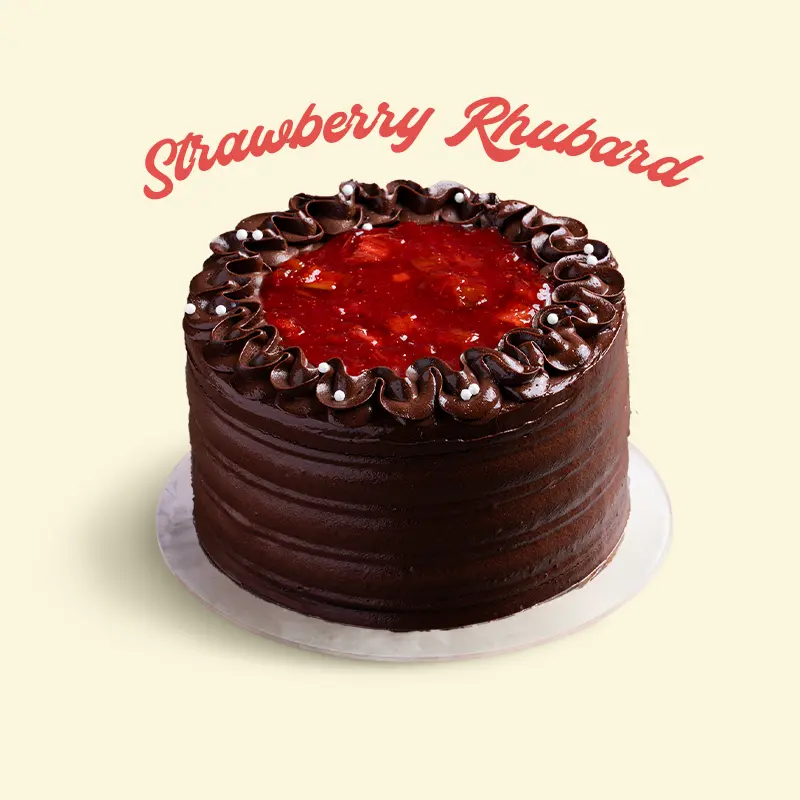 Strawberry Rhubard Cake