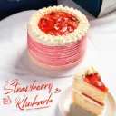 Strawberry Rhubarb Cake