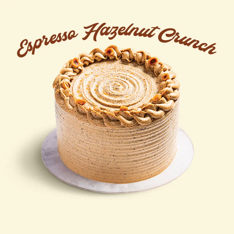 [P-BDC-023] Espresso Hazelnut Crunch Cake (16 cm)