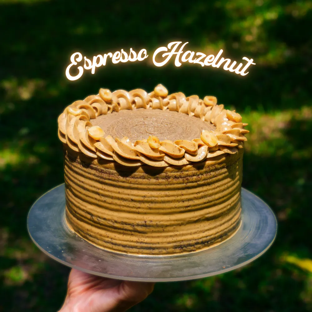 Espresso Hazelnut Crunch Cake