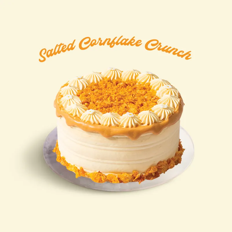Salted Cornflake Crunch Cake