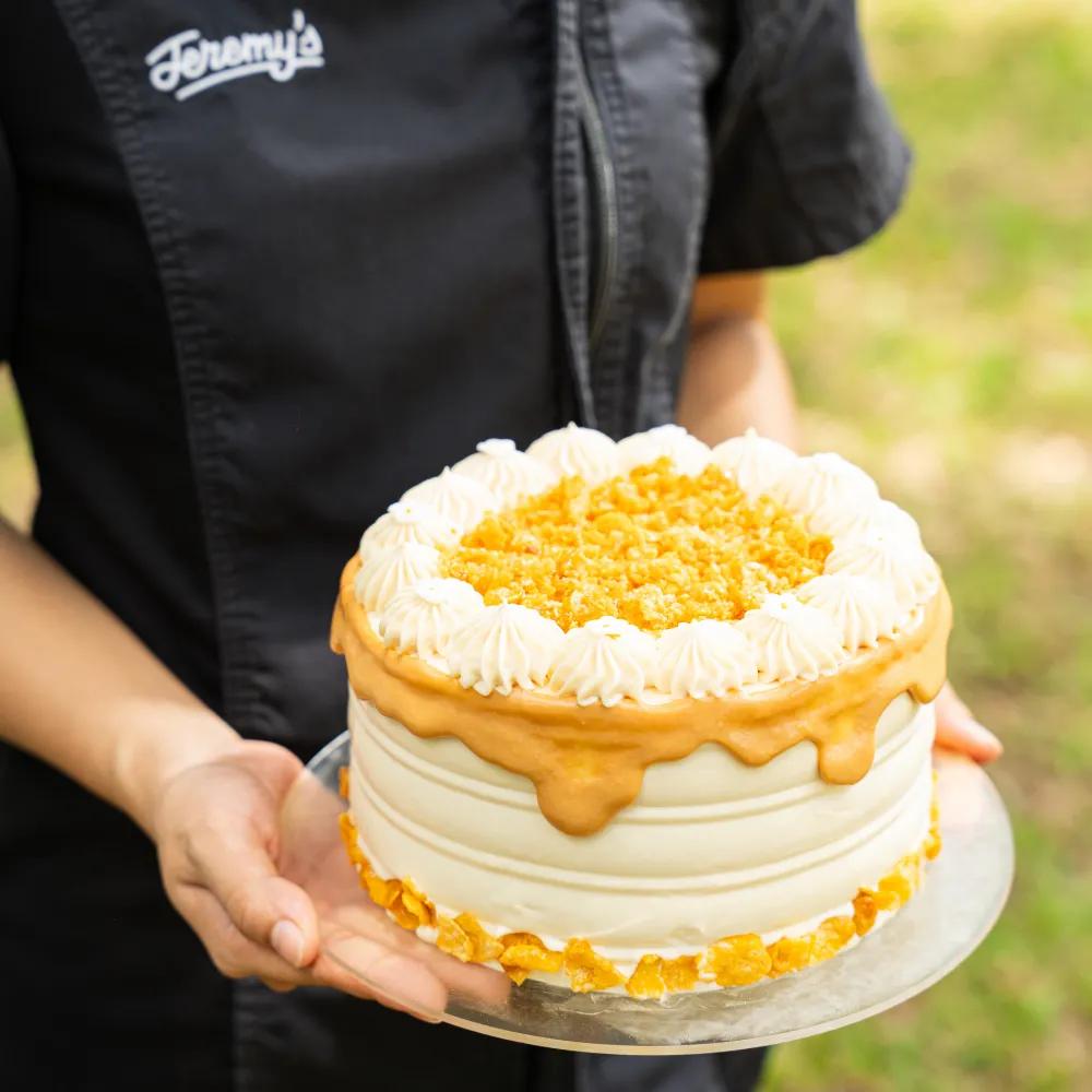 Salted Cornflake Crunch Cake