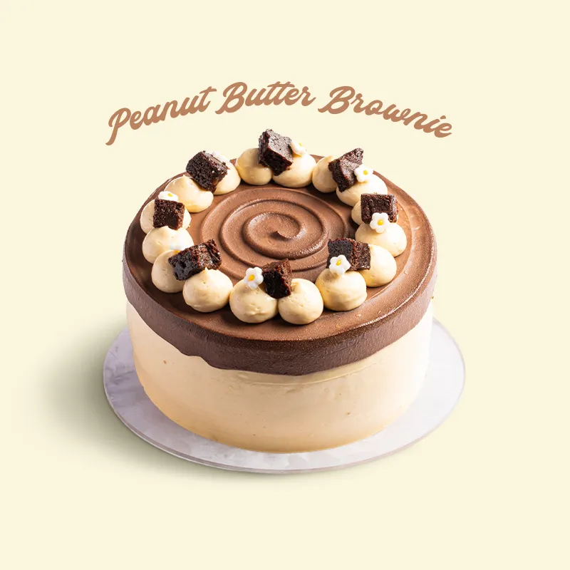 Peanut Butter Brownie Cake