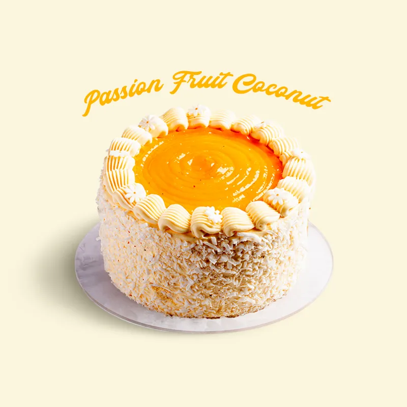 [P-BDC-012] Passion Fruit Coconut Cake (16 cm)