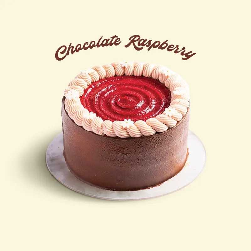 [P-BDC-030] Chocolate Raspberry Cake (16 cm)