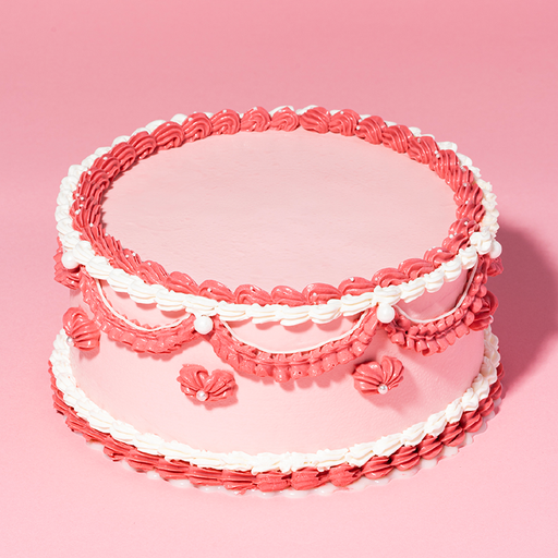[P-BDC-056] Strawberry Vintage Cake